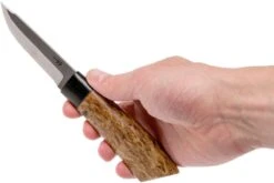 Autine Puukko, Curly Birch, Elmax, Fourreau RH Brun -Couteaux de poche Magasin AT PUUKO 06 autine at puuko 06