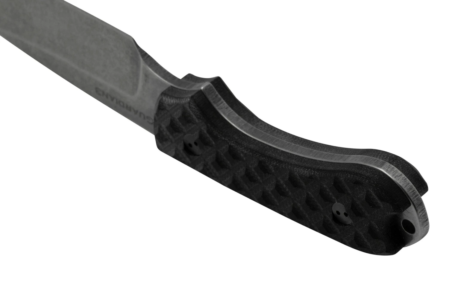 Bradford Knives Guardian 3, 3S-001-MC, Textured Black G-10, CPM-Magnacut, Sabre Grind, Stonewash Finish, Couteau Fixe 4 Bradford Knives Guardian 3, 3S-001-MC, Textured Black G-10, CPM-Magnacut, Sabre Grind, Stonewash Finish, Couteau Fixe – Image 4