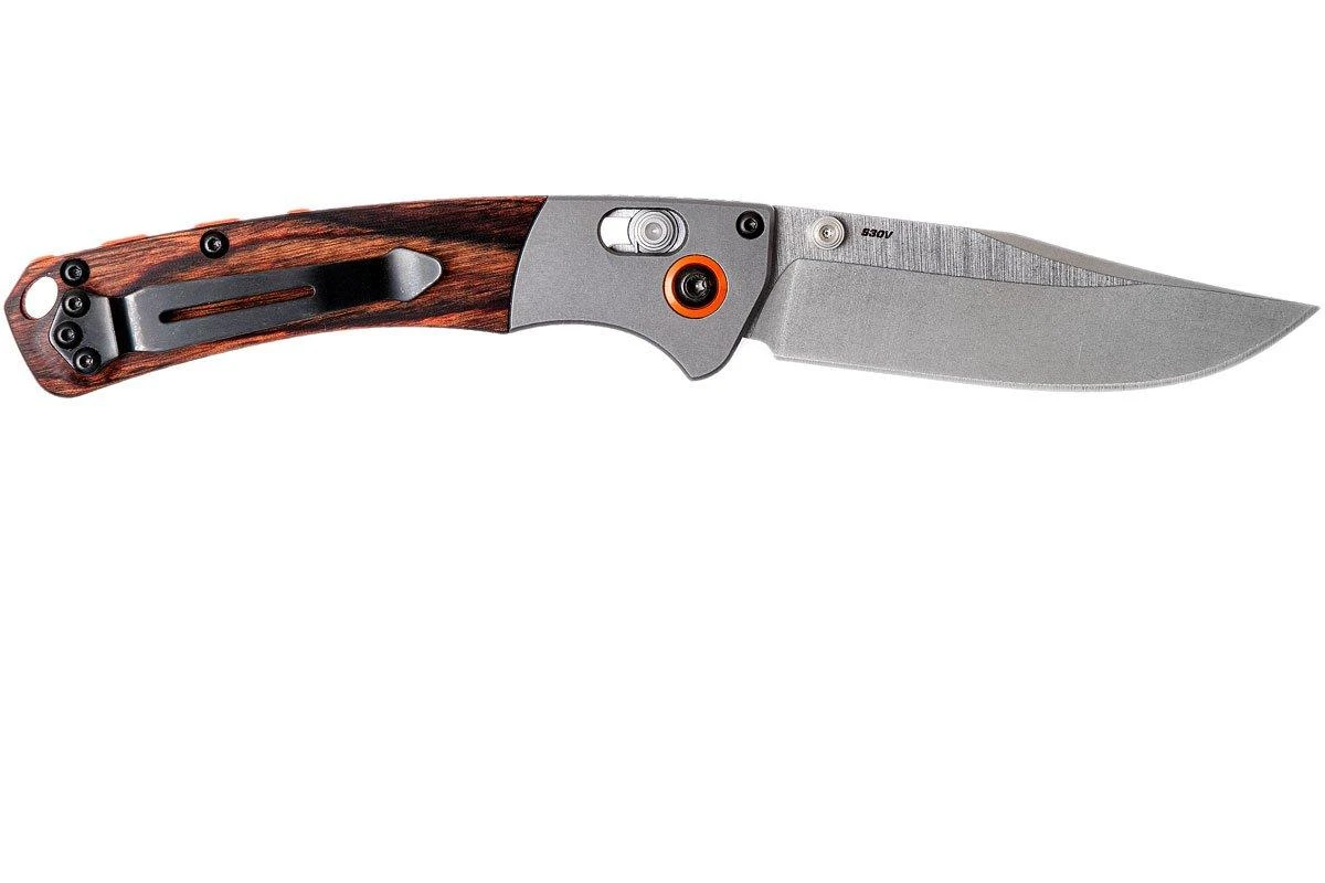 Benchmade Mini Crooked River 15085-2 Couteau De Chasse, Bois 2 Benchmade Mini Crooked River 15085-2 Couteau De Chasse, Bois – Image 2