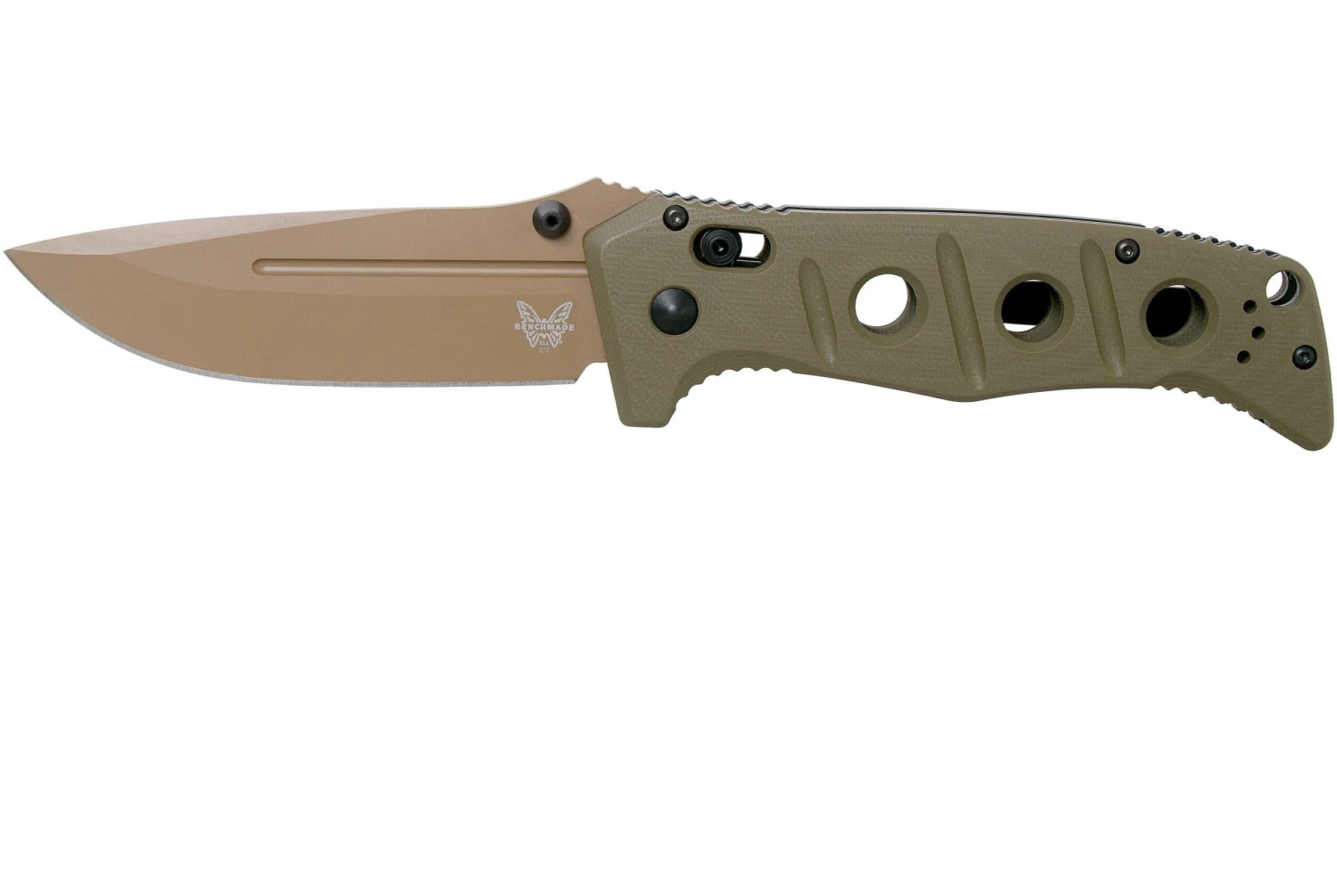 Benchmade 275FE-2 Sibert Adamas OD Green G10, Flat Earth Couteau De Poche, Shane Sibert Design 1 Benchmade 275FE-2 Sibert Adamas OD Green G10, Flat Earth Couteau De Poche, Shane Sibert Design