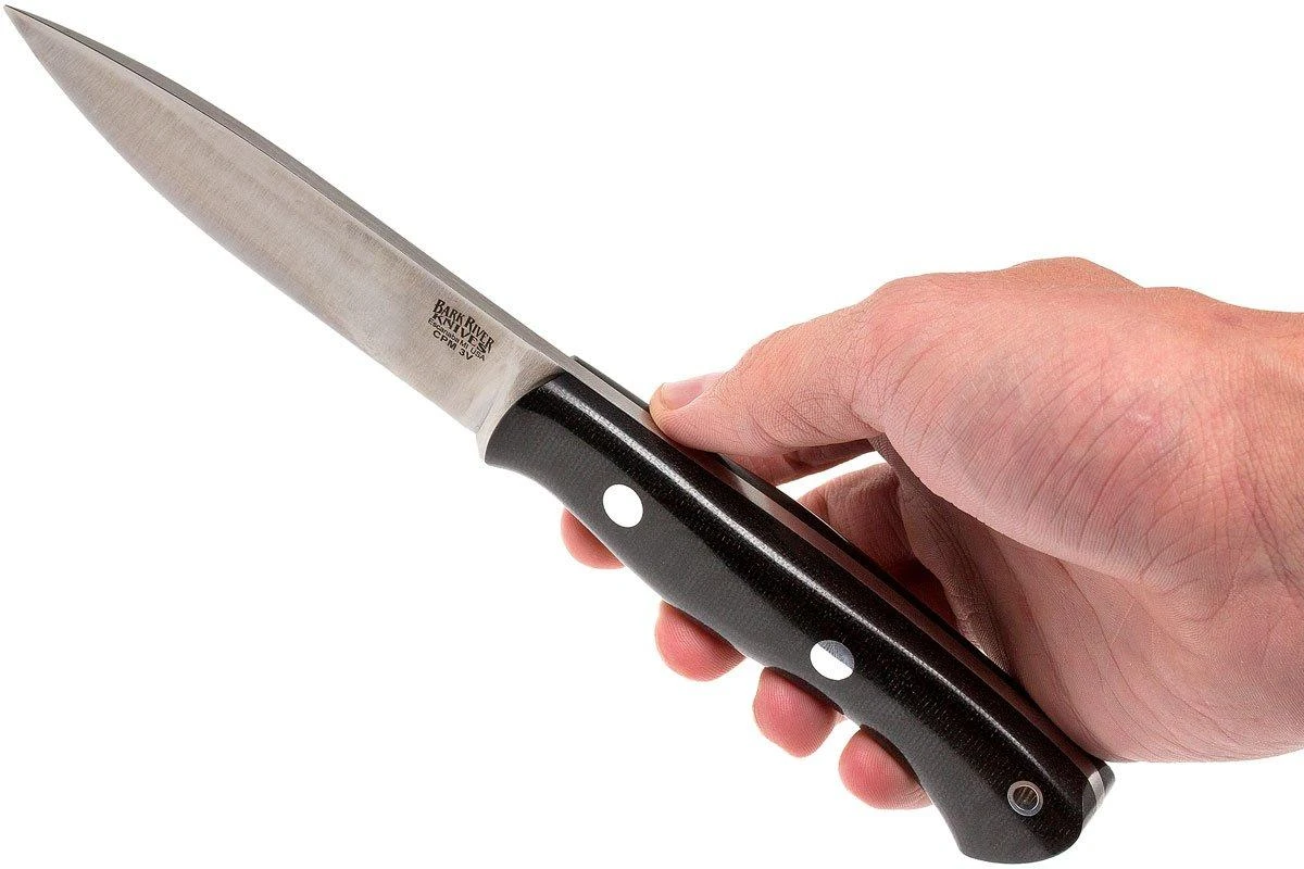 Bark River Aurora LT CPM 3V, Black Canvas Micarta 6 Bark River Aurora LT CPM 3V, Black Canvas Micarta – Image 6