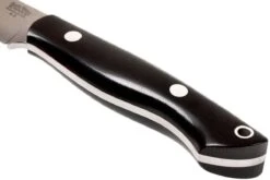 Bark River Mini Kalahari A2, Black Canvas Micarta, Brown Sheath -Couteaux de poche Magasin BRK12 012BRKC 04 bark river brk12 012brkc 04