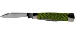 Case Gunstock Green & Black Carbon Fibre-G10 Weave Smooth, 50715, 102130 SS Couteau De Poche -Couteaux de poche Magasin CE50715 03 case