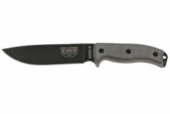 ESEE Model 6 Black Blade, Grey Handle 6P-KO Couteau De Survie Sans étui