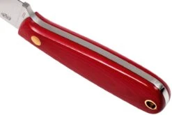 Brisa Necker 70 Alice, Red Micarta, Leather Sheath 9819 -Couteaux de poche Magasin ENZ 9819 04 enzo enz 9819 04