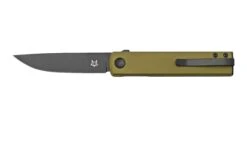 Fox Knives Chnops, FX-543 ALG, Green Aluminum, Black Becut, Couteau De Poche, Riccardo Gobbato Design