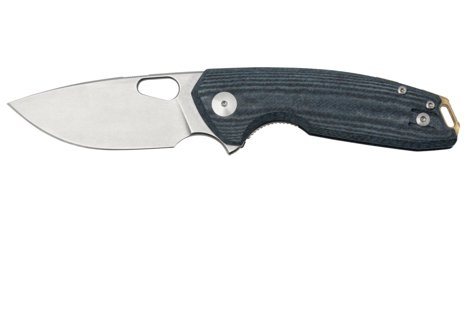 GiantMouse ACE Tribeca, Stonewashed Magnacut, Denim Canvas Micarta Couteau De Poche 1 GiantMouse ACE Tribeca, Stonewashed Magnacut, Denim Canvas Micarta Couteau De Poche