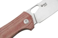 GiantMouse ACE Atelier, Elmax Stonewashed, Red Canvas Micarta, Couteau De Poche -Couteaux de poche Magasin GMATELIER RED CANVAS 05 giantmouse