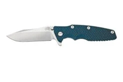 Rick Hinderer Eklipse 3.5” Spearpoint S45VN, Stonewash Blue, Blue Black G10, Couteau De Poche