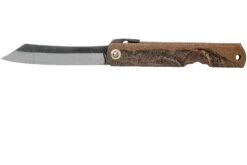 Higonokami Couteau De Poche 7,3 Cm HIGOC2B, Blue Paper Steel, Brown Black Glitter