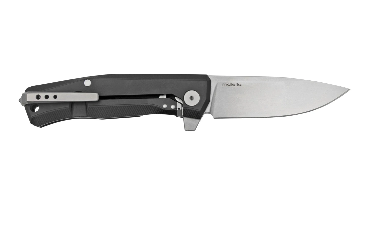 LionSteel Myto MT01A BS Black Aluminium, Satin Couteau De Poche, Design Molletta 2 LionSteel Myto MT01A BS Black Aluminium, Satin Couteau De Poche, Design Molletta – Image 2