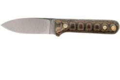 LT Wright Next Gen, A2, Matte Python Micarta, Leather Sheath, Couteau De Bushcraft