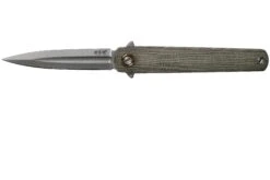 Nouvelles Arrivées 1 MKM Flame Dagger FL02-GCT Green Canvas Micarta Couteau De Poche, Michael Zieba Design