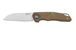 Nouvelles Arrivées 5 MKM Root RT-NC Satin Natural Canvas Micarta, Couteau De Poche, Jens Anso Design