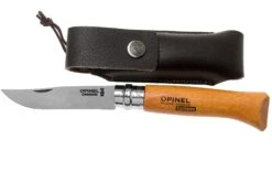 Nouvelles Arrivées 21 Opinel Couteau De Poche No.8 Gamme De Luxe Avec étui En Cuir, Acier Carbone