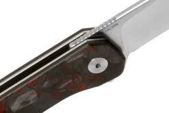 QSP Knife Osprey QS139-F1 Red Shredded Carbonfiber, Satin, Couteau De Poche 12 QSP Knife Osprey QS139-F1 Red Shredded Carbonfiber, Satin, Couteau De Poche -Couteaux de poche Magasin QS139 F1 06 qsp knife