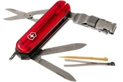 Victorinox Nail Clip 580, Couteau Suisse, Rouge Transparent